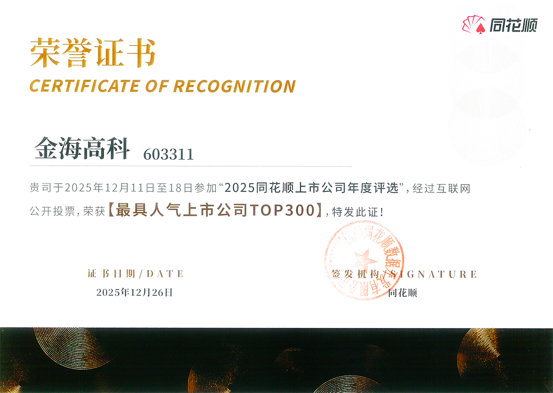 2025同花顺上市公司年度评选 最具人气上市公司TOP300
