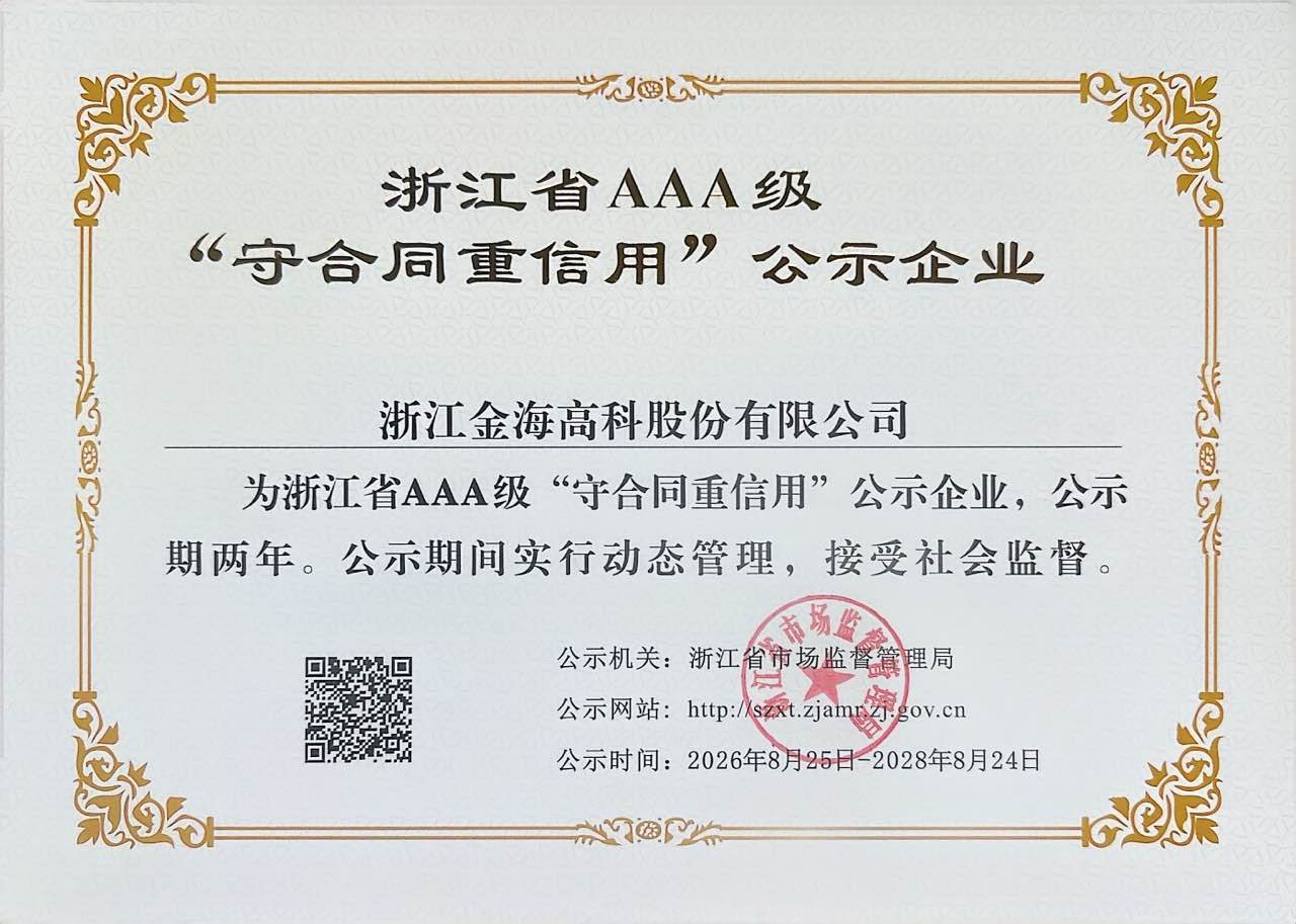 Certificate of AAA level 